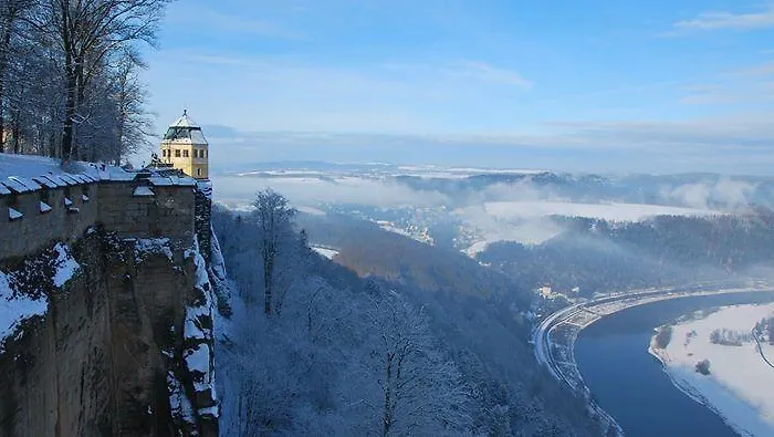 شقة Feriendomizil Elbsandsteingebirge كونيجشتاين آن دير إلب